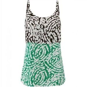 CAbi Hobnob Cami Tank Top #5732 Layered Multi Print size Small NWT